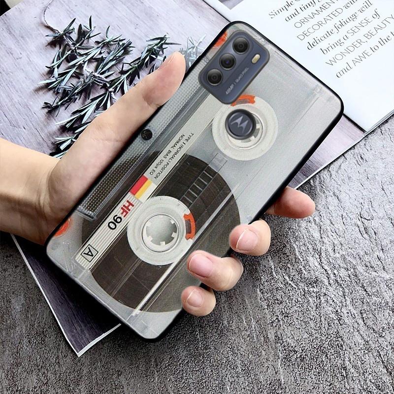 Phone Case For Moto G86 G85 G75 G15 G05 G56 G72 G53 G54 G84 G60 G31 G32 G24 G 5G G Play Retro Cassette Tape