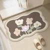 Diatom Mud Bathroom Absorbent Floor Mat Bedroom Door Mat Bathroom Toilet Door Non-slip Mat Dirt-resistant Carpet Wash-free