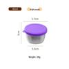 Reusable Sauce Cup with Macaron Lid - 304 Stainless Steel, 40/50/70ML, Portable Dipping or Seasoning Dish.