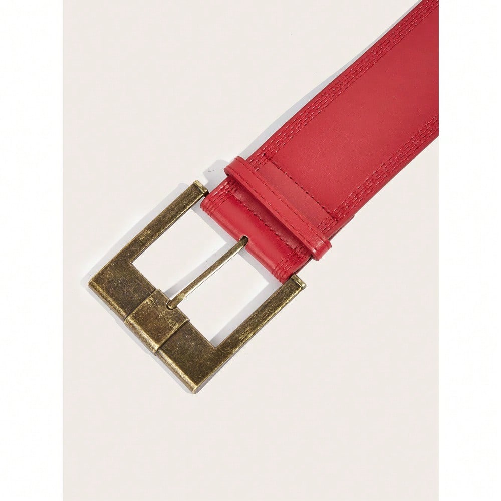 Vintage Maillard Stijl Brede Versie Riem Dames Taille en Dunne Bijpassende Rok