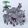 Wildlife Zebra Model: African Safari-Themed Plastic Toy for Kids