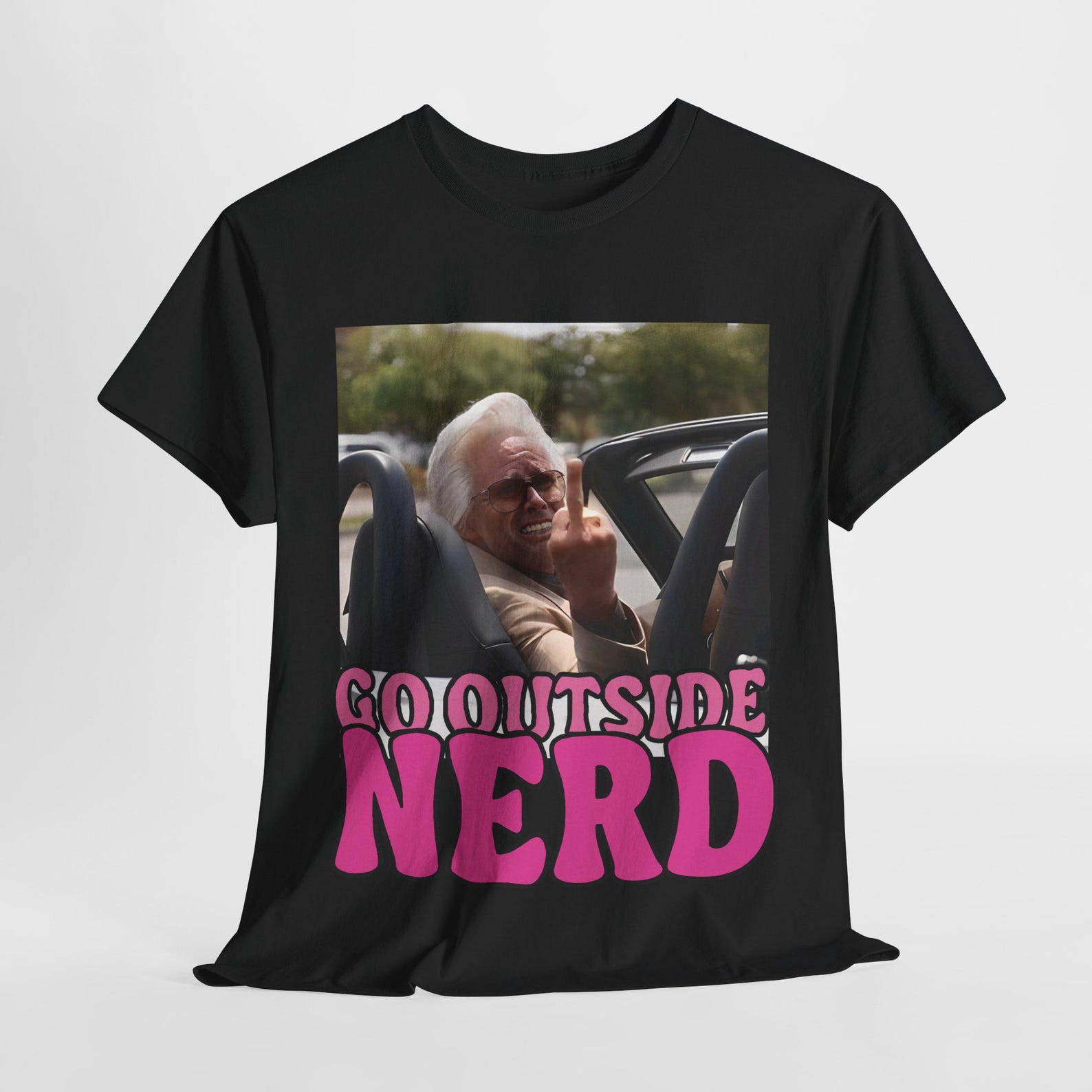 Baby Billy Go Outside Nerd Meme T-Shirt 2XL