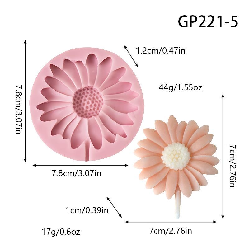 Stampo in Silicone per Aromaterapia Fiore di Margherita per Clip Diffusore in Pietra Fai da Te e Ciondoli Decorativi