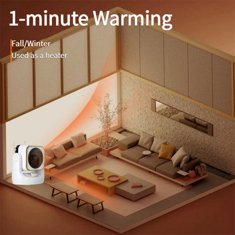 Graphene Heater 608 1000W 0.1s Fast Heating Electric Household Heater with Remote Control EU Plug