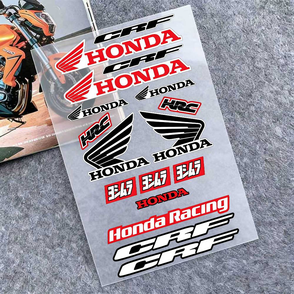 

For Honda Reflective Motorcycle Stickers, 3M Safety Warning At Night In The Dark Scooter Helmets 20x30cm