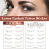 Eyelash Fake Tattoo Lower Eyelash Patch Lower Eyelash Temporary Tattoos  Girls