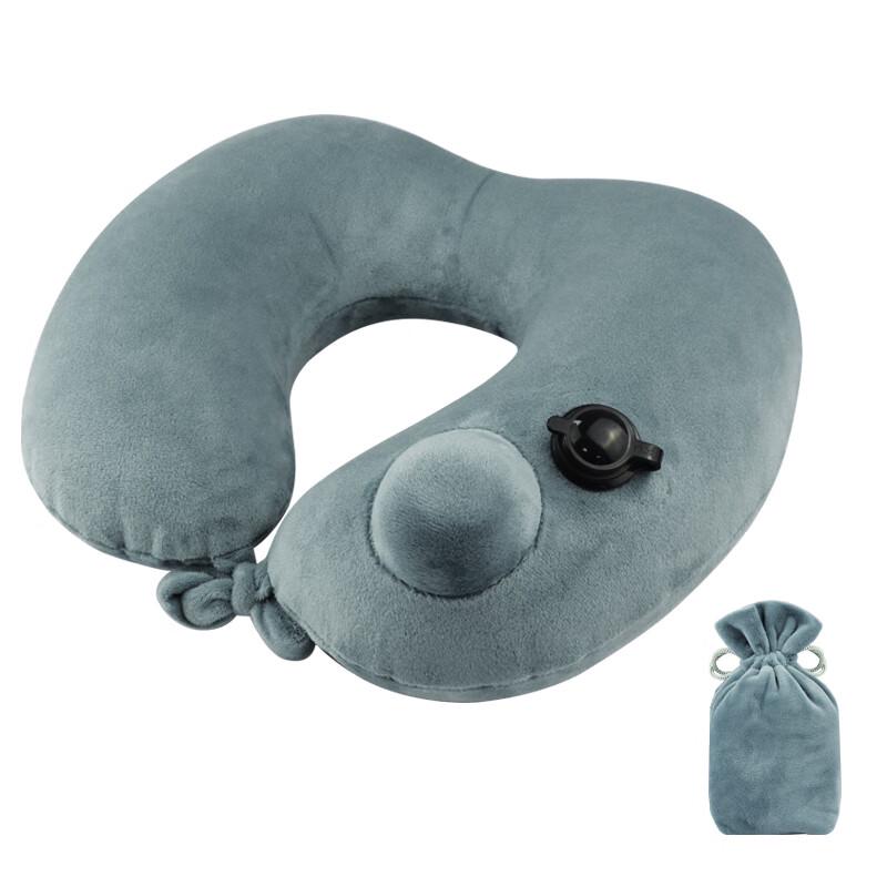 WELLHOUSE Inflatable U-Shaped Travel Neck Pillow