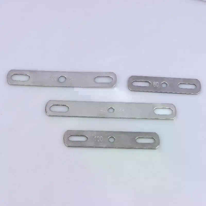 304 Stainless Steel Double Hole Metal Straight Plate Thickened Flat Gasket With Holes Blocking Plate Bolt Accessories