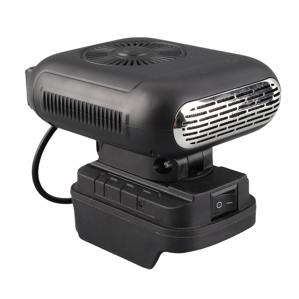 Battery Powered Heater Fast Heating Low Noise Electric Small Space Heater 2xUSB Compact 2 Temperatures for Dorm Home Car