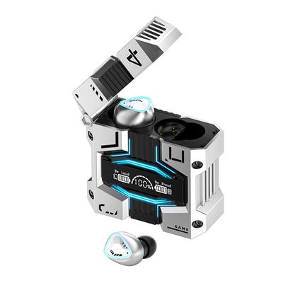 M45 Mecha Gaming Wireless Bluetooth Headset TWS 5.3 Headset Touch Digital Display Noise Reduction Stereo Music Headset