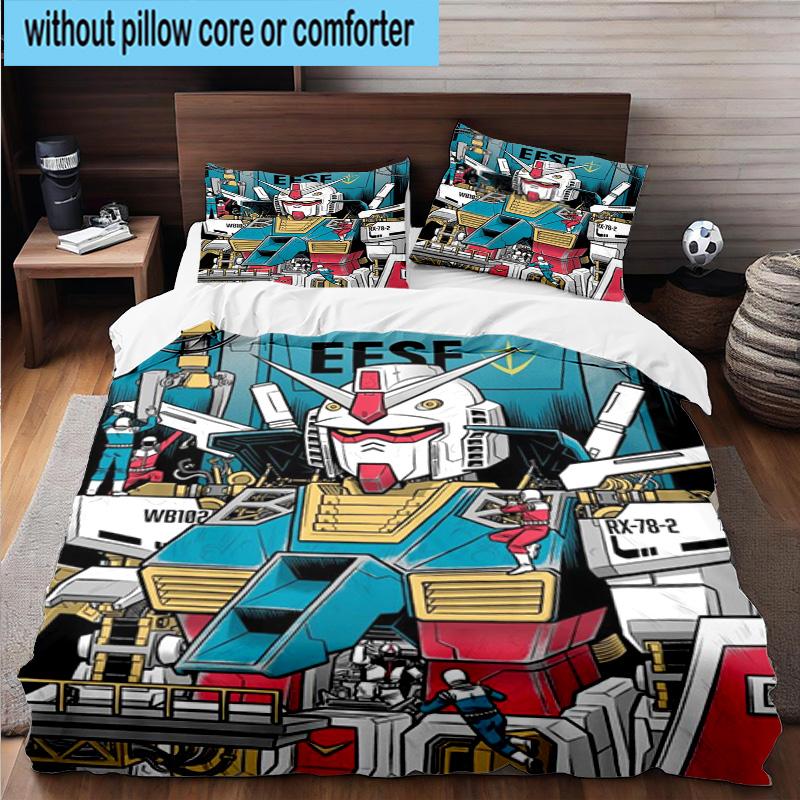3PCS Mecha Armor Robotic Design 3pcs Bedding,Including 3PCS Duvet Cover And 2pcs Pillowcases Perfect for Christmas,Ideal for Bedroom, Dormitory