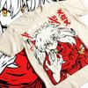 Men Women Inuyasha Classic Anime Character Graphic T Shirt O Neck Short Sleeve Loose Fit Casual Summer Streetwear Unisex Daily Wear Tops Tees