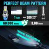 Canbus No Error New LED Headlight D4S/D4R 20000LM 200W High Power Lamp with Cooling Fan  3570 CSP Chip Auto Lights