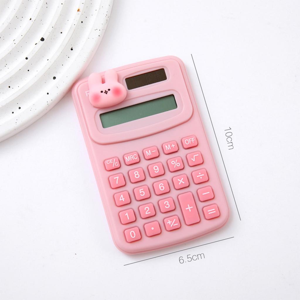 Portable Mini Cute Calculator Cartoon Digit Calculator Students Office School Supplies Stationery