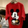 Mickey Minnie Graphic T Shirt Women Man 2026 Summer Vintage Cartoon Print Casual  Short Sleeve Tee Streetwear Disney Couple Tops
