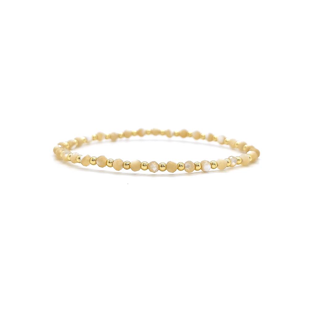 Vlen Boho Beaded Bracelet for Women Colorful Natural Stone Stretch Bracelets Trendy Fashion Dainty Jewelry Summer Beach Vacation