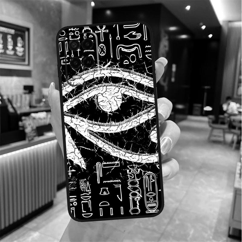 Egyptian Eye of Horus Art Case For Oppo A96 A76 A16 A17 A18 A60 A80 A40 A38 A58 A78 A98 A94 A74 A54 A15 A57 A77 A5 Pro