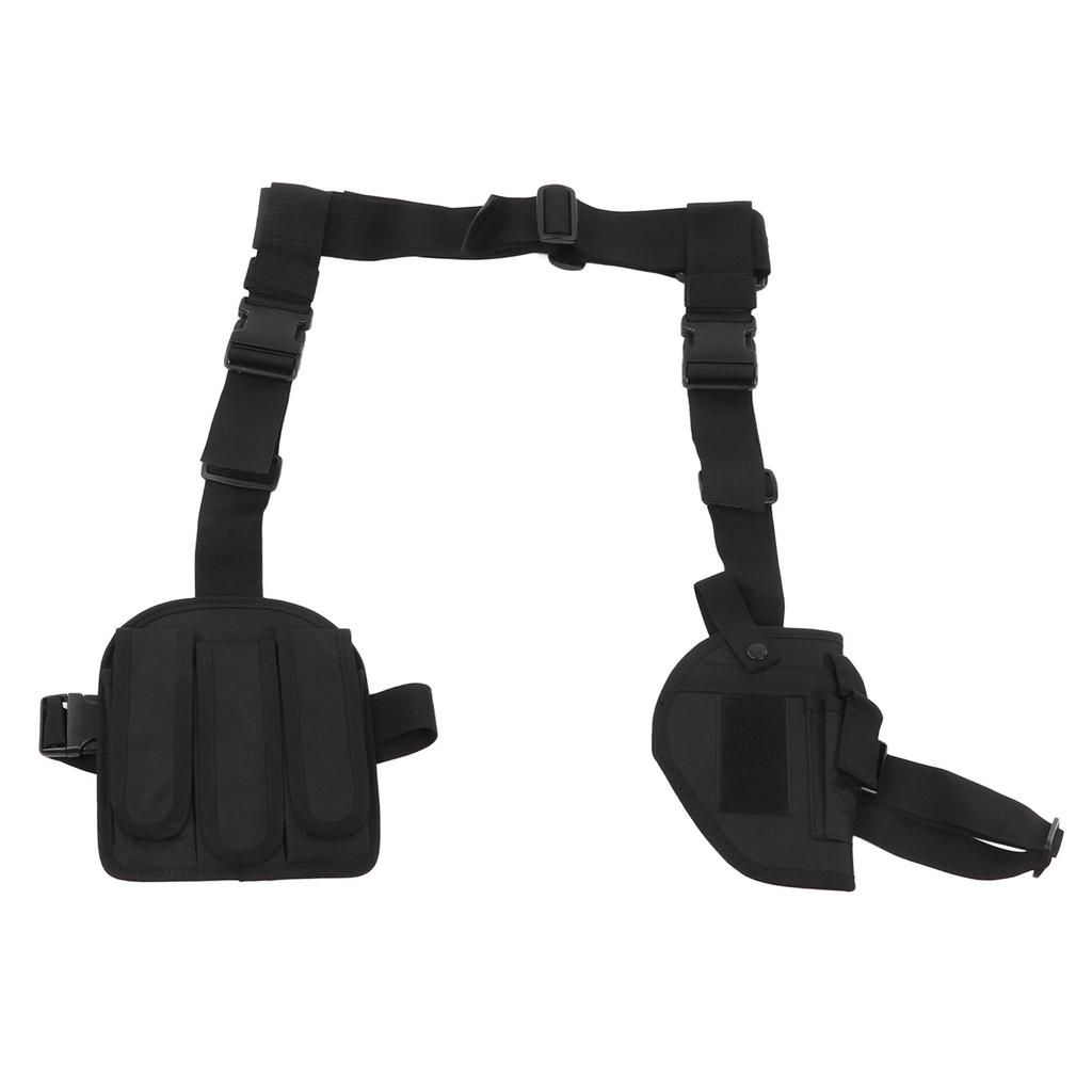 Beinholster aus Oxford-Gewebe, multifunktional, tragbar, Schnellziehholster, schwarze Oberschenkeltasche für Outdoor-Aktivitäten