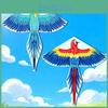 Parrot Kite Polyester Material Large Flying Toy For Kids And Outdoor Recreation