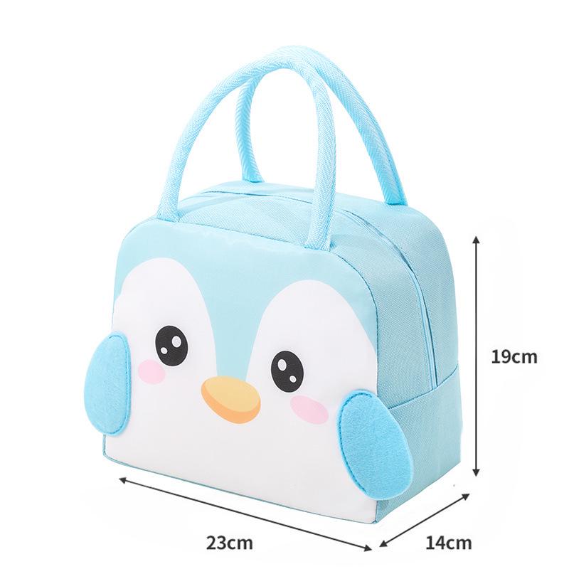 3D Cartoon Insulated Lunch Bento Bag - Thick Aluminum Foil, Ideal for Students & Outdoors