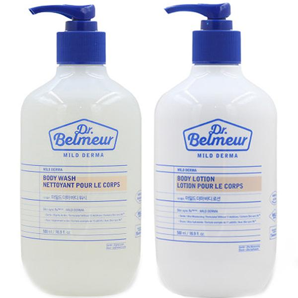МАГАЗИН ЛИЦА Доктор. Belmeur Mild Derma Гель для душа+лосьон 500мл+500мл Wash+Lotion 500ml+500ml