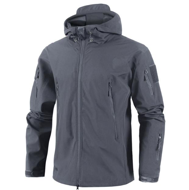 Herren Winter Softshell Wasserdicht Cargo Jacken Herren Hoodie Mantel Kampf Angeln Wandern Camping Klettern Skifahren Jagd Outdoor