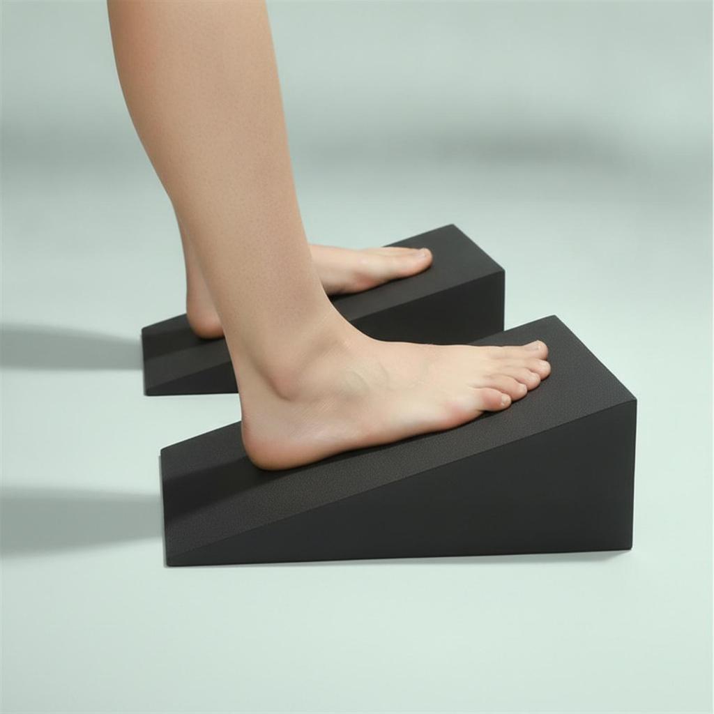 2 Pieces Calf Stretch Board Inclined Stretcher Stable for Home Gym