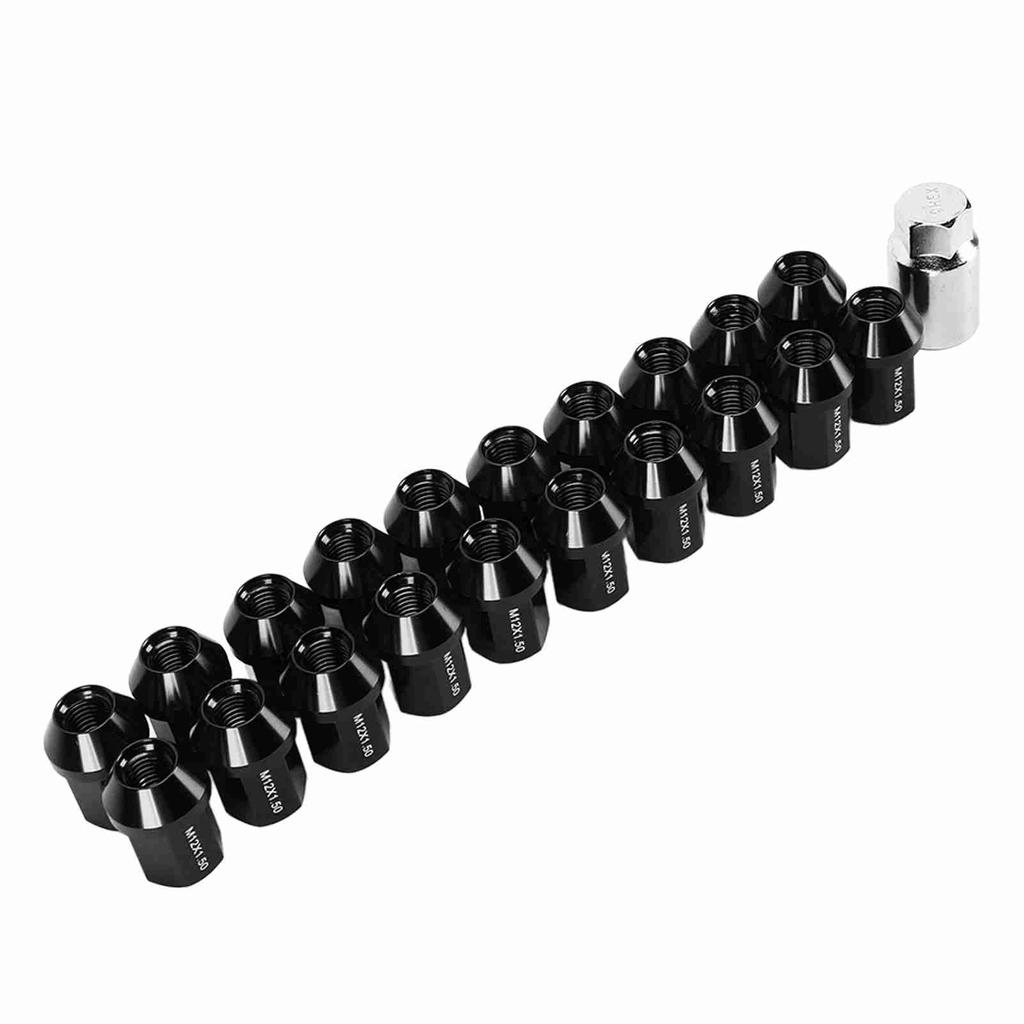 20pcs M12x1.5 Wheel Lug Nuts 35mm 6061 Aluminum Alloy Closed End Replacement for Chevrolet Camaro 1983‑2002