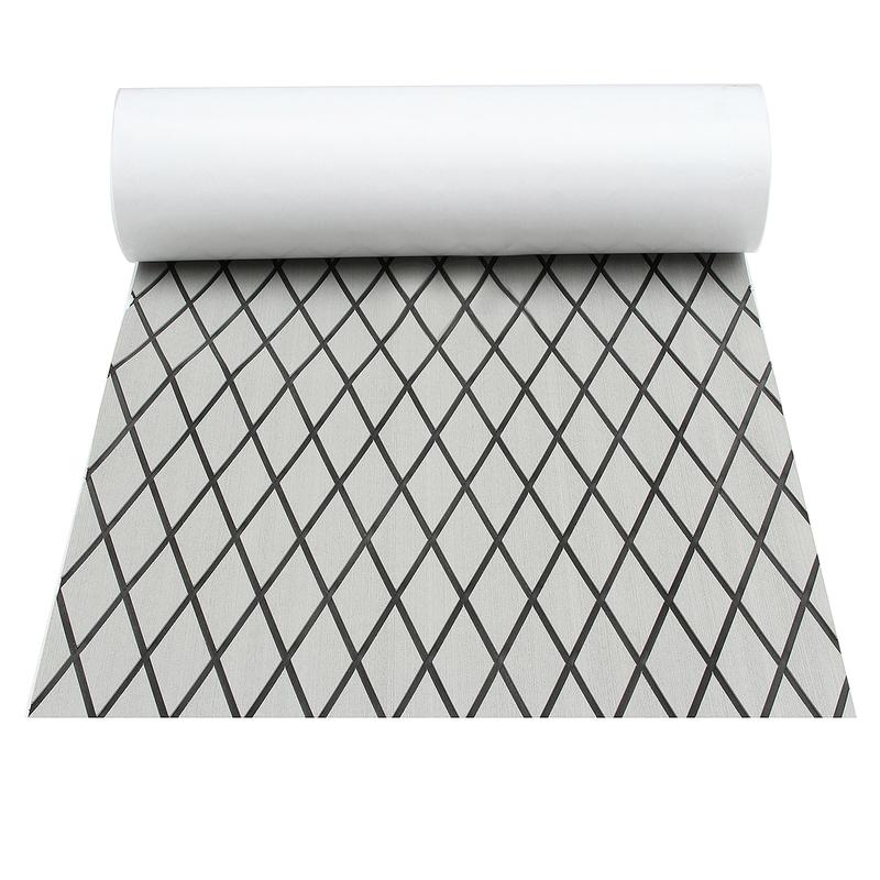 2400x450mm EVA Foam Floor Mat for Marine Boat Yacht RV Self Adhesive Foam Teak Deck Sheet Boat Synthetic Foam Floor Mat Carpet