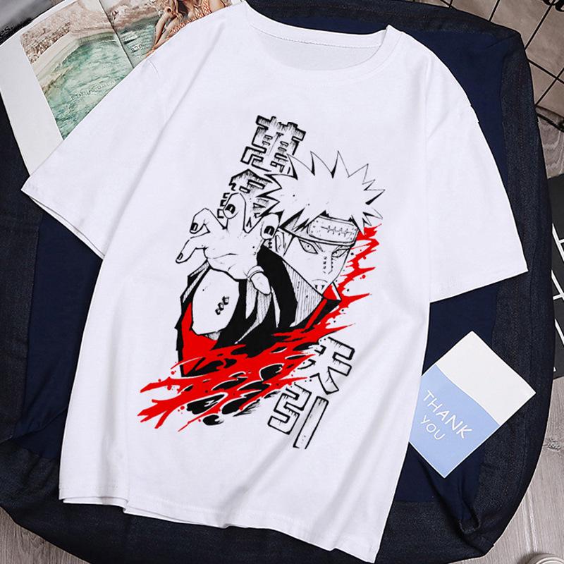 Unisex European Size Naruto Anime Short-Sleeved T-Shirt