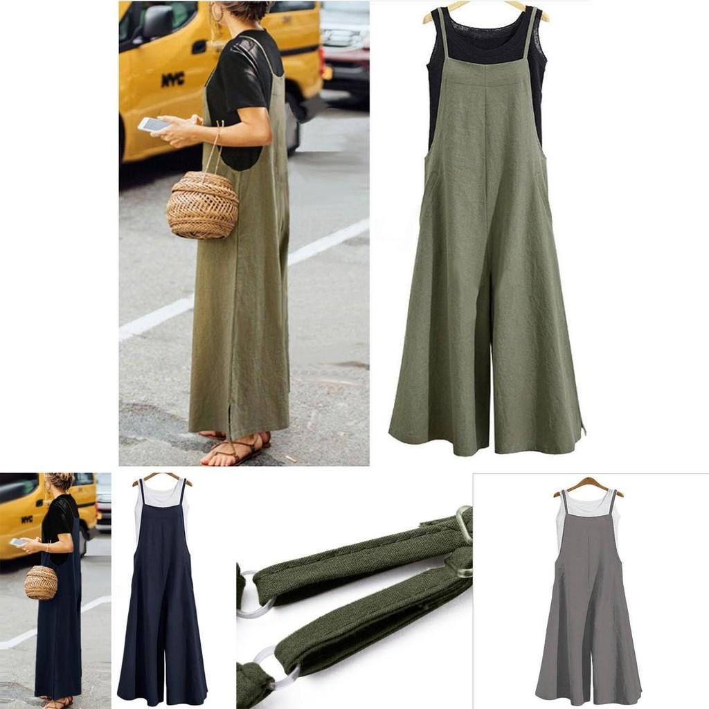 Tuta Elegante da Donna a Gamba Larga Regolabile con Design a Spalline per uno Stile Estivo Senza Sforzo