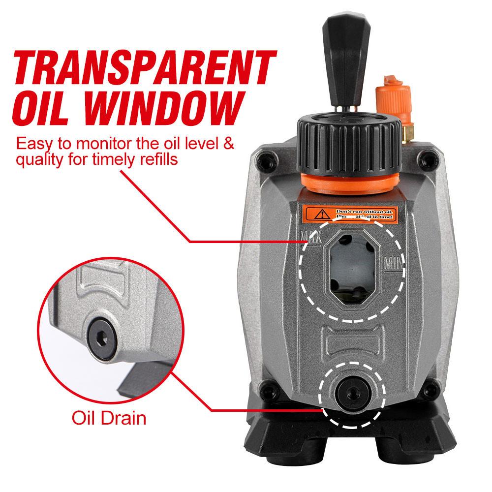 7CFM 5PA 1/2HP 1/4 Air Inlet  For Household Air Conditioning For Battery Cordless Refrigerant Vacuum Pump