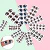 10 Pai New Brown/blue Decals Face Organ Paster Anime Figurine Doll Cartoon Eyes Stickers Eye Chips Paper