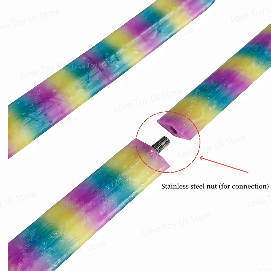 Accessori Costume Cosplay Spada Rumi Luci Colorate Donne Roleplay Stampa 3D Braccia Oggetti di Scena Halloween Carnevale Festa Regali
