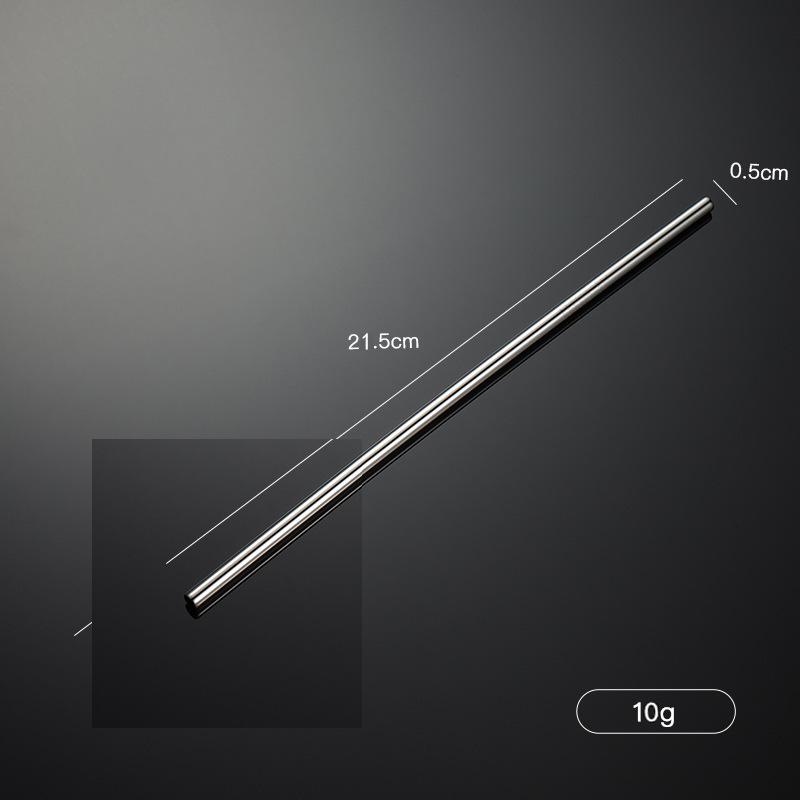 Customized 304 Stainless Steel Straw Multi-specification Titanium-plated Painting Color Box Cloth Bag Packaging Gift Tableware Set