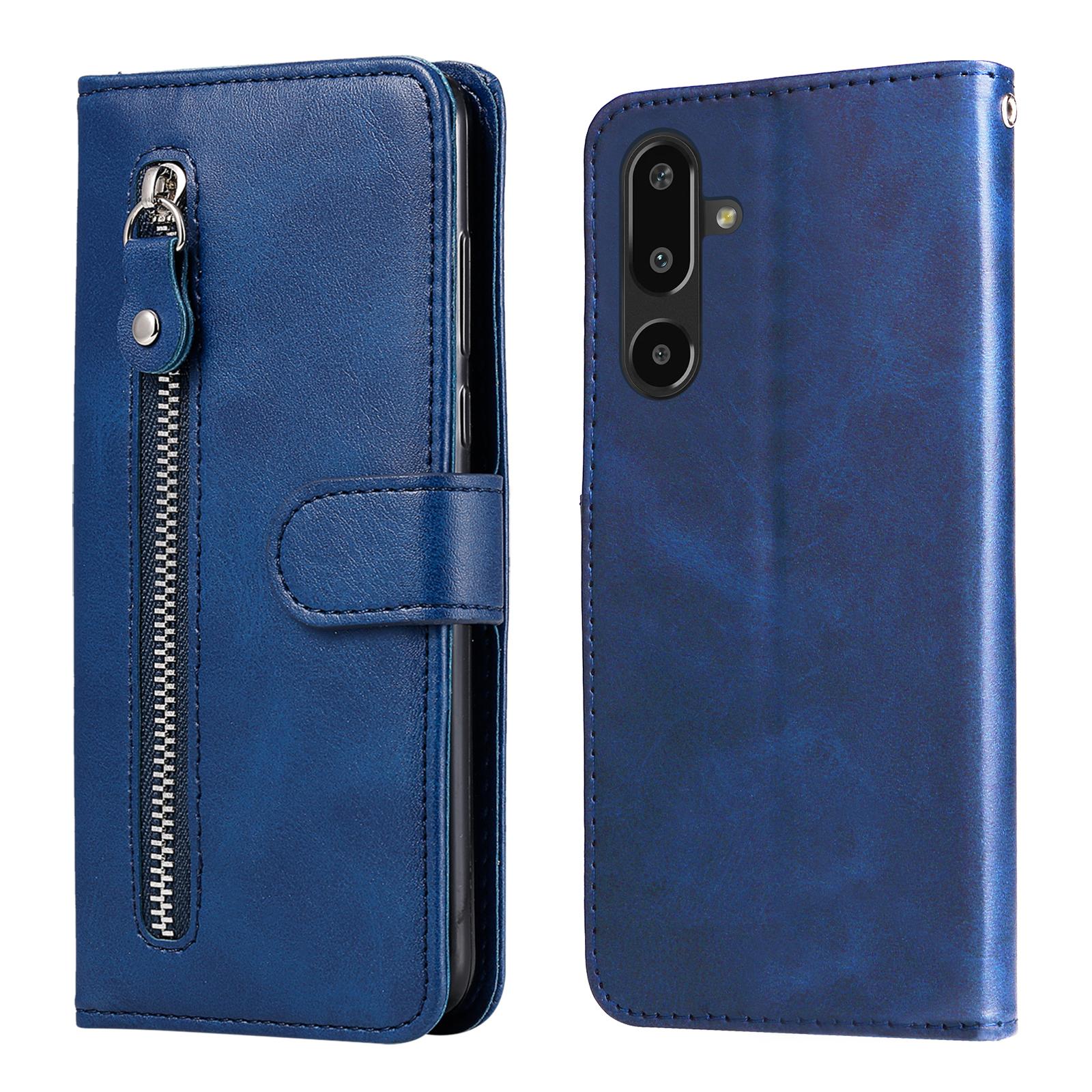 

For Samsung Galaxy F16 5G/Galaxy M16 5G PU Leather Cases with Zipper Pocket Wallet Phone Cover Stand D