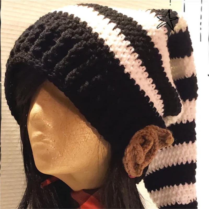 New Handmade Crocheted Unisex Pullover Hat, Fashionable Street Style Beanie Hat for Adults