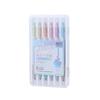 6pcs/Set 12 Colors Glitter Highlighters Kawaii Students Stationery Marker School Supplies Textbook for Painting School Supplies