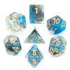 Cusdie D&D Rauchwürfel Dungeons and Dragons 7 mehrseitiges Würfelset D4 D6 D8 D10 D% D12 D20 für Rollenspiele Brettspiele