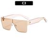 European And American New Metal Box One-Piece Spice Girl Fashion Sunglasses Outdoor Versatile Street Sunglasses Trendy Glasses Women