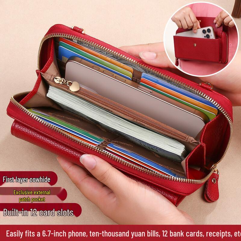 GERUOLA Women's Genuine Leather RFID Wallet & Crossbody