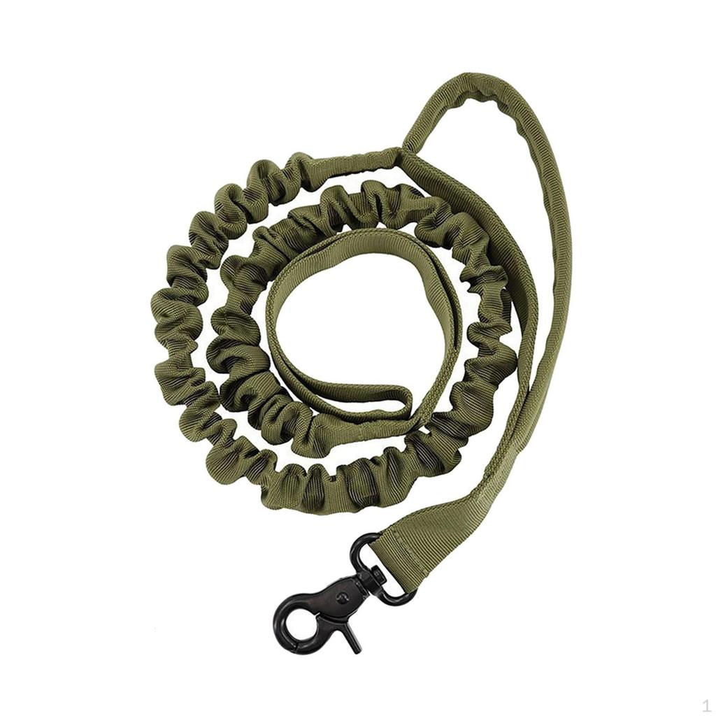 Bungee Dog Leash 2 Padded Handles Training Traction Rope Portable Metal Buckle Pet Leads