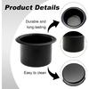 2 PCS Metal Sofa Recliner Handles Cup Holder, Ert Replacement Drink Can Holder For Car Truck Game Table, Drop In Cup Holder For Sofa Couch Boat Golf