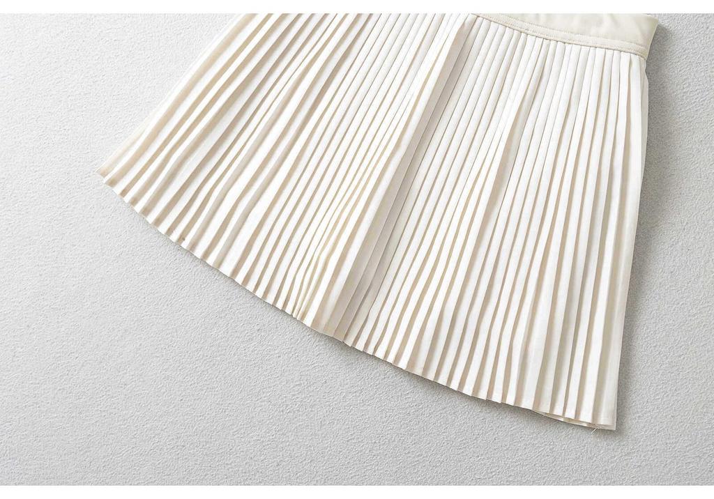 Quick-Dry High Waist Pleated Tennis Skirt - Anti-exposure A-line for Yoga & Sports