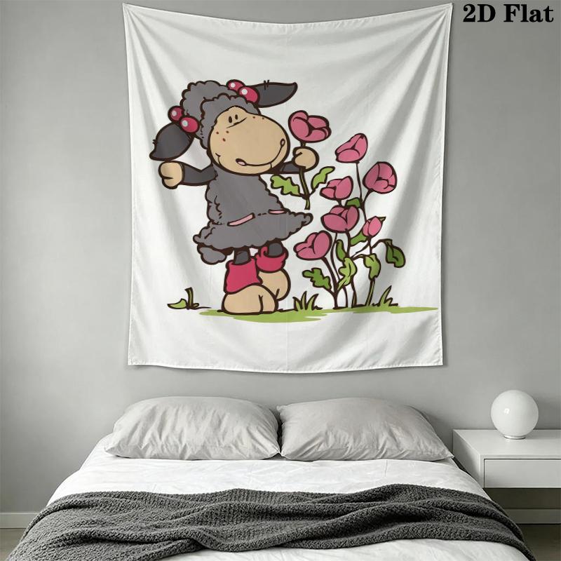 Jolly Logan Wall Tapestry Aesthetic Wall Hanging Printed Fabric Blanket Decorative Tapestries for Bedroom Living Room Home Decor