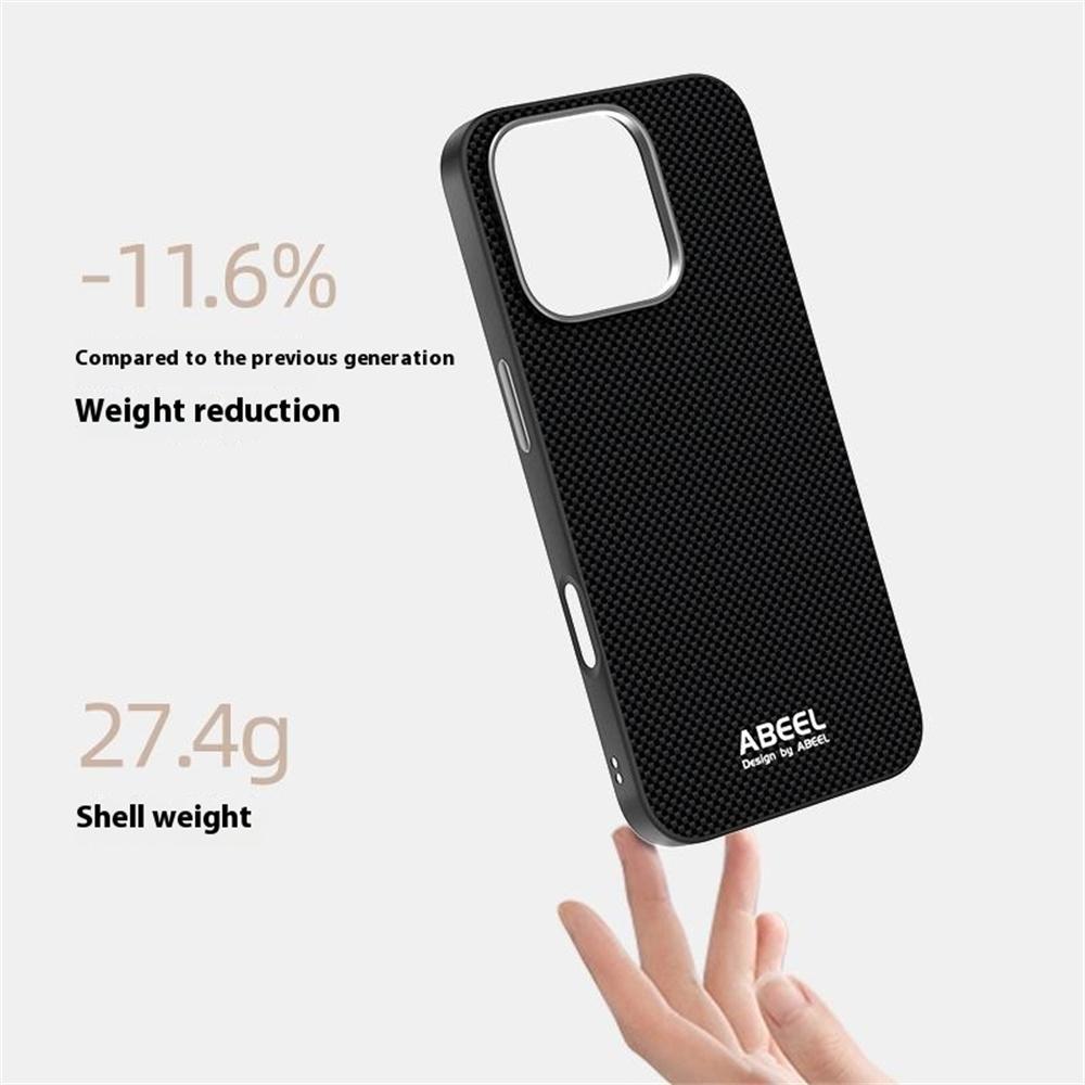 ABEEL For iPhone 16 Pro Case Compatible with MagSafe Printed PC TPU Aluminum Alloy Leather Phone Cover