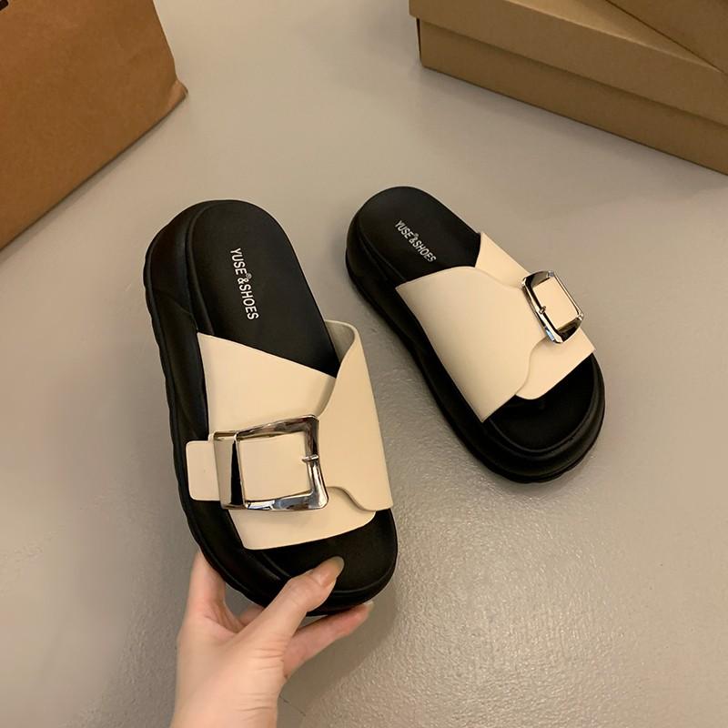 Fashion 2025 Ladies Slippers New Beach Open Toe Flats Female Large Size Comfort Sandals Casual Fashion Women's Slippers Zapatos Mujer