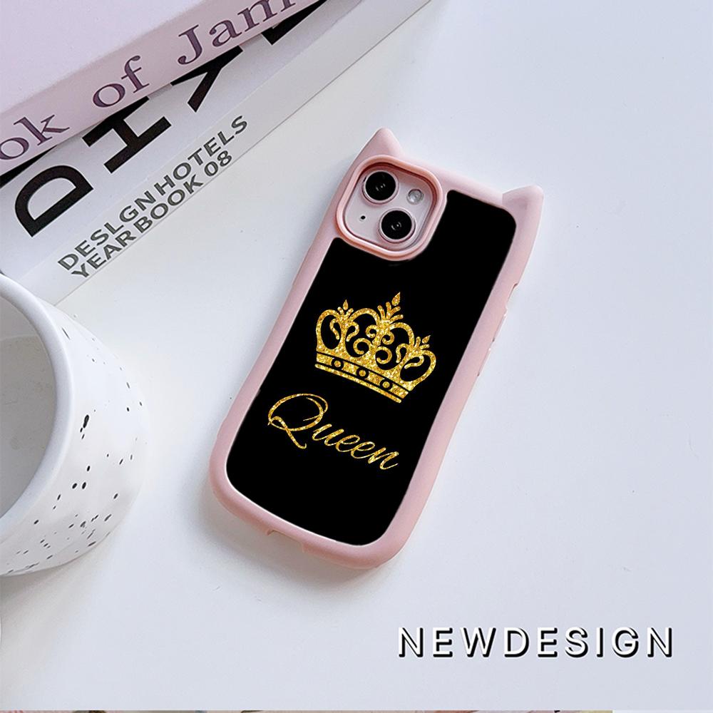 Мягкие чехлы для телефонов с кошачьими ушками для iPhone 16 15 13 12 11 Pro Max 14 Plus — фото 4