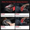 EAFC Jump Starter Power Bank 12V Booster for Car Start 2000A 1000A Battery Quick Charger Portable Auto Starting Device Powerbank