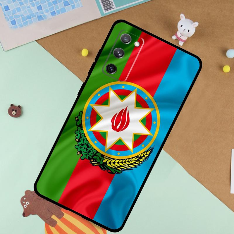 Azerbaijan Flag Soft Case For Samsung Galaxy S25 Ultra S9 S10 S20 FE S21 S22 S23 Plus S24 Ultra Funda Cover